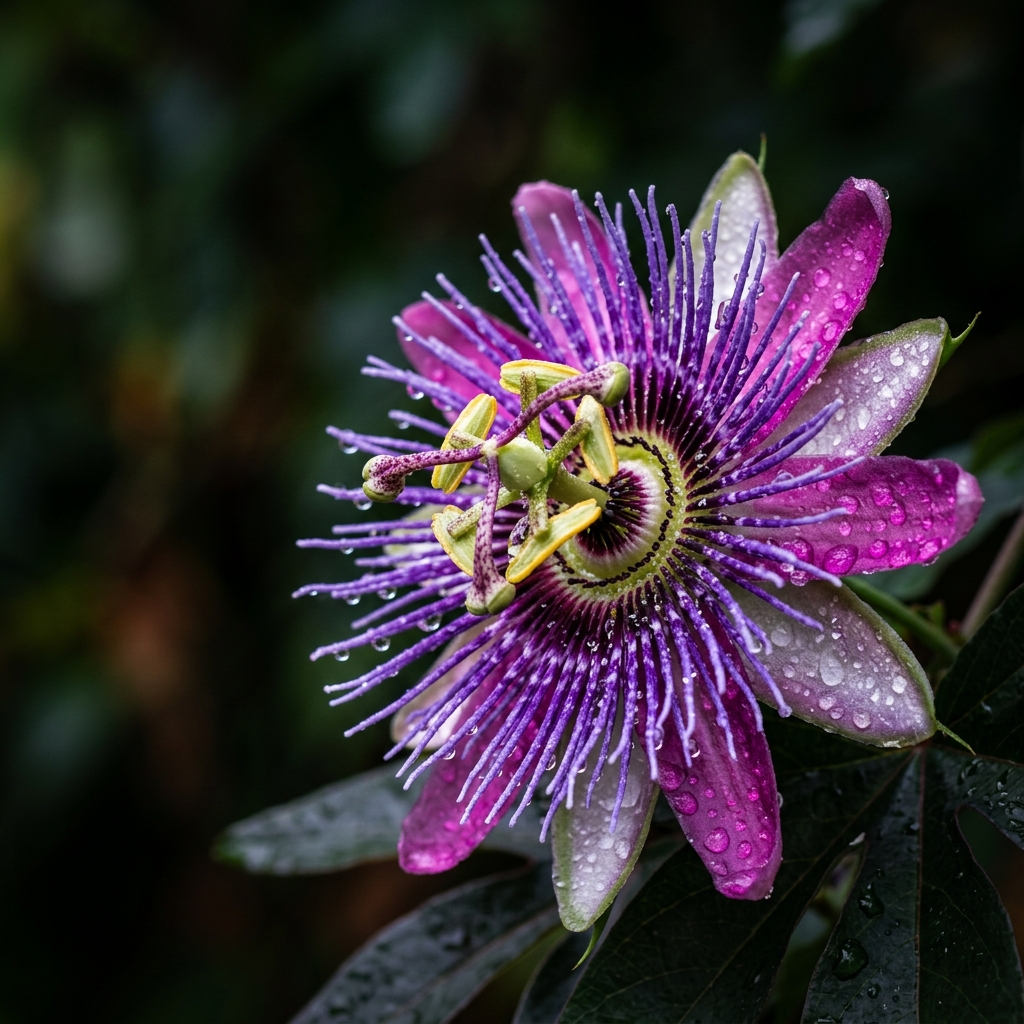 Vibrant macro flower